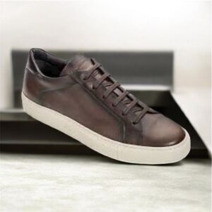 Pescara Dark Brown Calf Warren Sneaker from To Boot New York - 10.5
